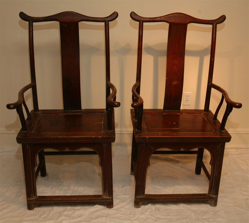 Pair of Chinese Scholar's Chairs